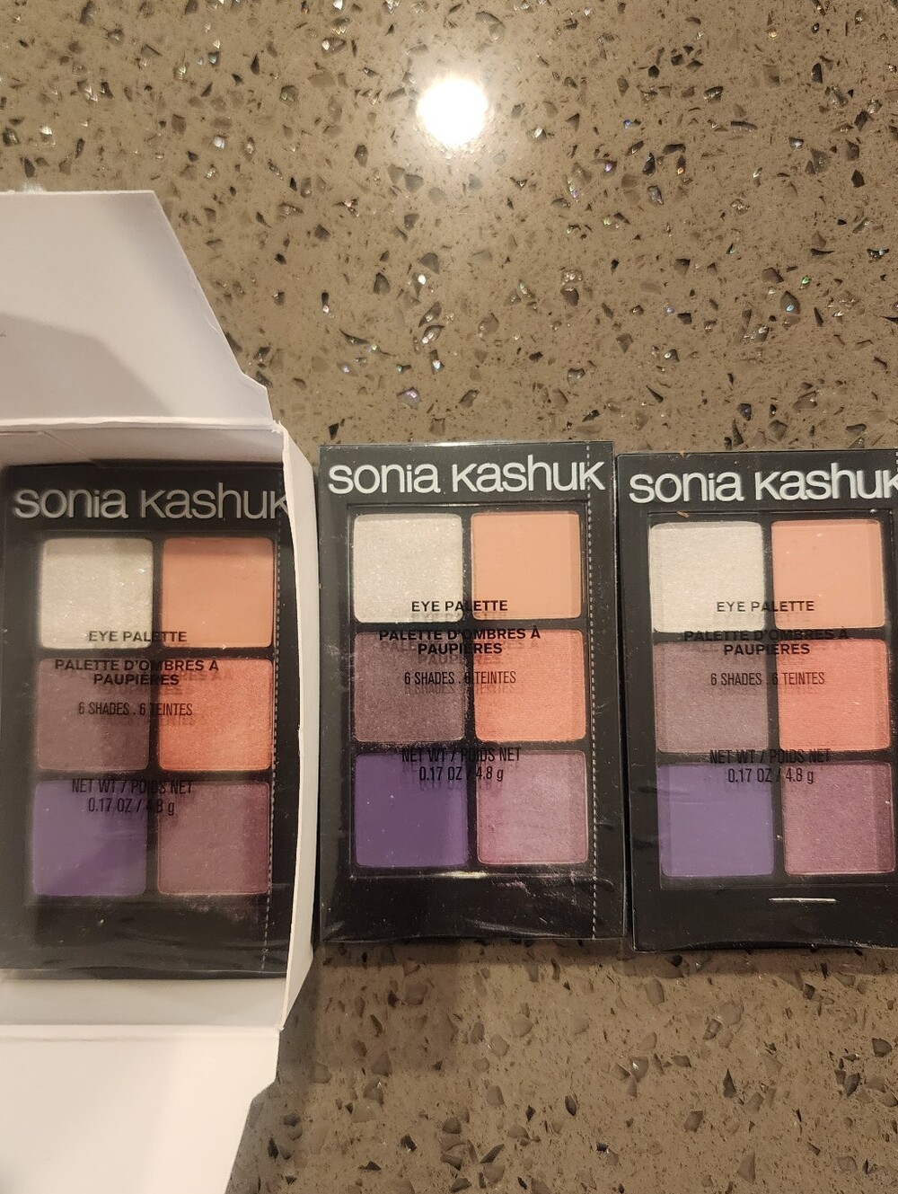 NEW**3 FOR $15** Sonia Kashuk Purple & Peach 6-Shade Eyeshadow Palette